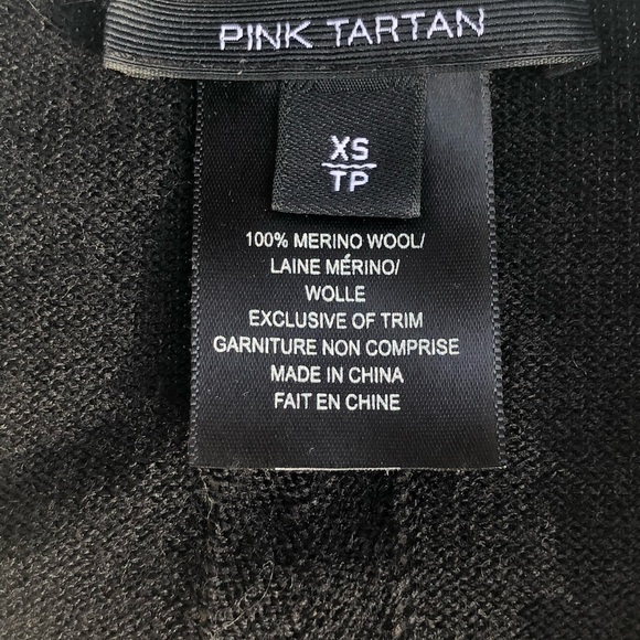 Pink Tartan Luxury Black fitted Cardigan - Picture 2 of 6